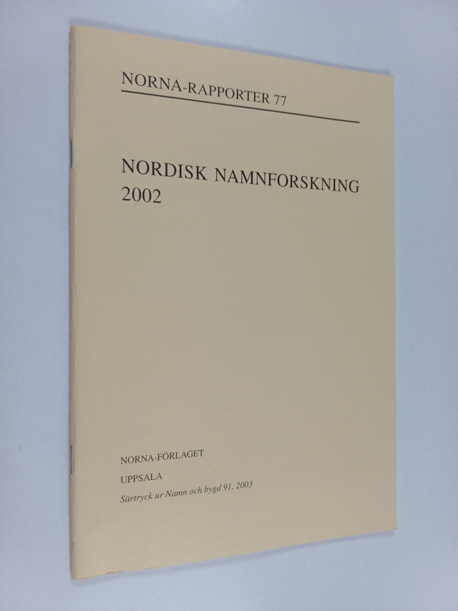 Nordisk namnforskning 2002