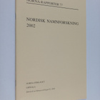 Nordisk namnforskning 2002 - pikkukuva 1