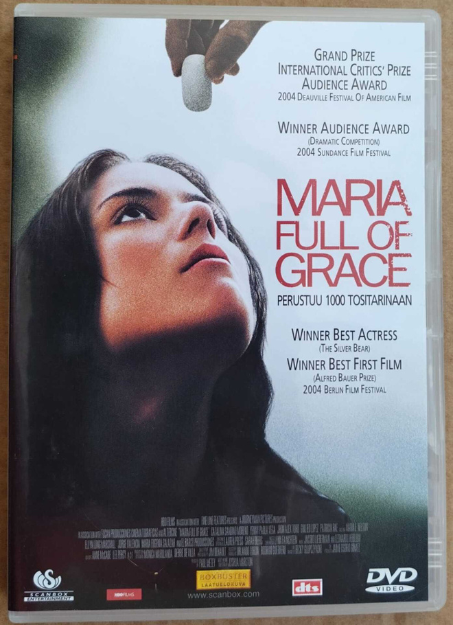 MARIA FULL OF GRACE – MINT! - Suomalainen DVD 2004