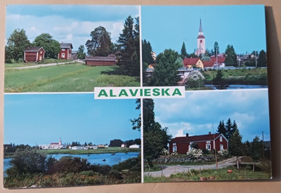 Alavieska, monikuvakortti, p. 1984