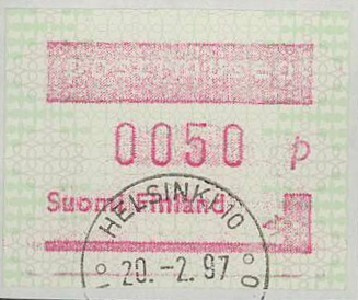 1995 automaattimerkki postimuseo II 50p  loisto