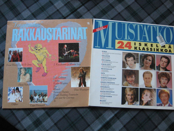 2 KOTIMAISTA TUPLA KOKOELMAA LP,ä + BOXI 9 LP