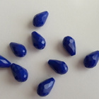 Syvänsinisiä tippahelmä 10 kpl, koko 15x8mm - pikkukuva 1