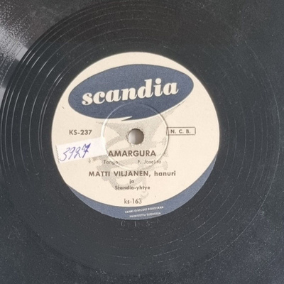 Savikiekko 1955 Matti Viljanen Annikki Tähti Scandia KS-237