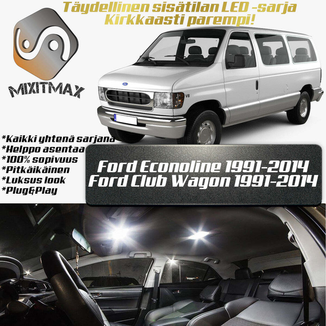 Ford Econoline / Club Sisätilan LED-sarja 17-osa