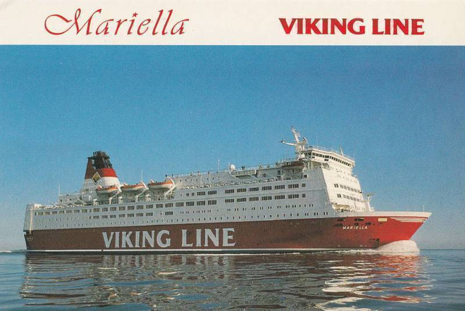 Laiva m.s MARIELLA  Viking  Line + leima    p120