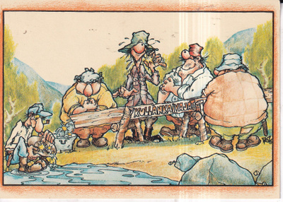 Kullankaivajat. piirros, kulkematon.  e322