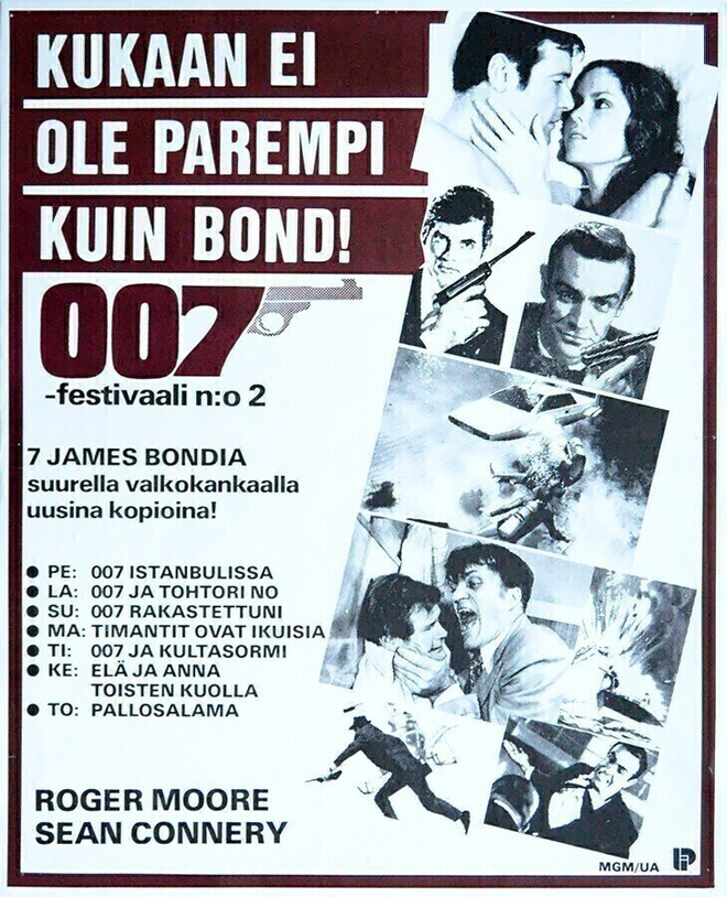 Elokuvajuliste: 007-festivaali n:o 2 (James Bond)