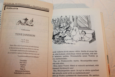 Tove Jansson - Muumilaakson tarinoita + kuolinilmoitus