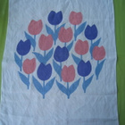  Tampella  Tulppaani keittiöpyyhe vanha vintage - pikkukuva 1
