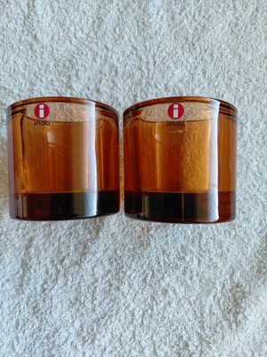 Iittalan Kivi-tuikut 60mm, 2 kpl, pomeranssi.