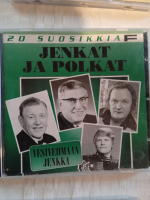 CD- LEVY : 20 SUOSIKKIA : JENKAT JA POLKAT : VESIVEHMAAN JEN