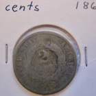 USA 2 cents 1866 - pikkukuva 1