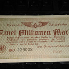 Germany Saksa Rautatie 20 Million Marks 1923 XF - pikkukuva 1