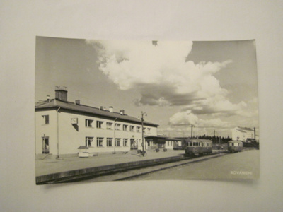 Rovaniemi Rautatie Asema Juna 1950-l Alkup.Mallikappale