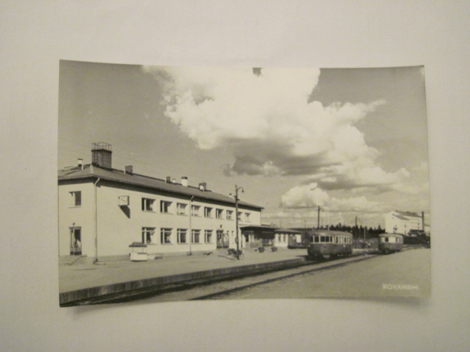 Rovaniemi Rautatie Asema Juna 1950-l Alkup.Mallikappale