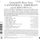 CANNONBALL ADDERLEY: Cannonball's Bossa nova CD - pikkukuva 2