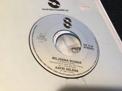 Katri Helena miljoona ruusua single 1984