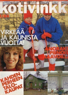 Kotivinkki n:o 1 1984 Ompele anorakki. Vanha sohva, uusi elä
