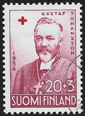 1956 Punainen Risti G. Johansson 20+3 mk leimattu LaPe 469