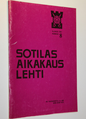 Sotilasaikakauslehti 8/1981 : Upseeriliiton julkaisu