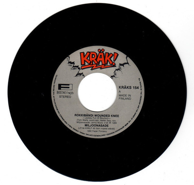 Miljoonasade :  Rokkibändi Wounded Knee  -  7"