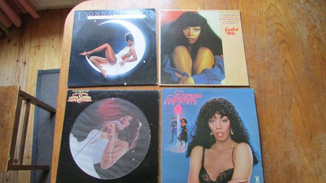 Donna Summer: neljä LP:tä, joista yksi kuvavinyyli (rare)