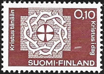 1963 Kristus tänään  0,10 mk ** LaPe 573