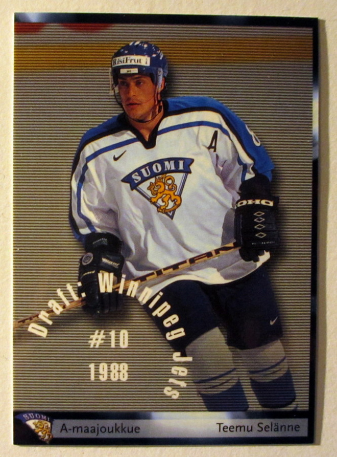TEEMU SELÄNNE Cardset 2002-03 PROMO Moniveto tausta