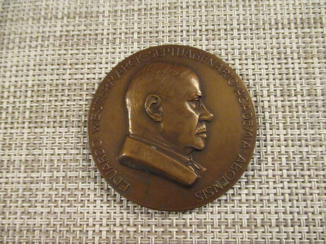 Edvard Westermarck mitali 1932  /Gerda Qvist 1932