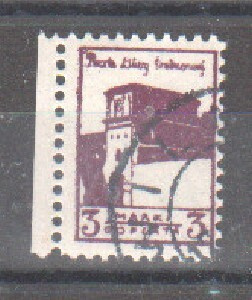 Keski-Liettua 1921 3 mk lunastusmerkki leimattuna