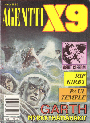Agentti X9 pokkari 1/1989 Garth Corrigan Temple Kirby