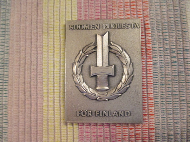 Suomen puolesta  .För Finland mitali.