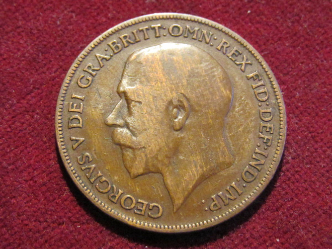 1 penny 1920 Iso-Britannia-Great Britain