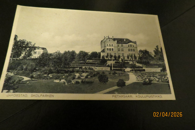 VANHA KORTTI PIETARSAARI KOULUPUISTIKKO 1929 KULKENUT