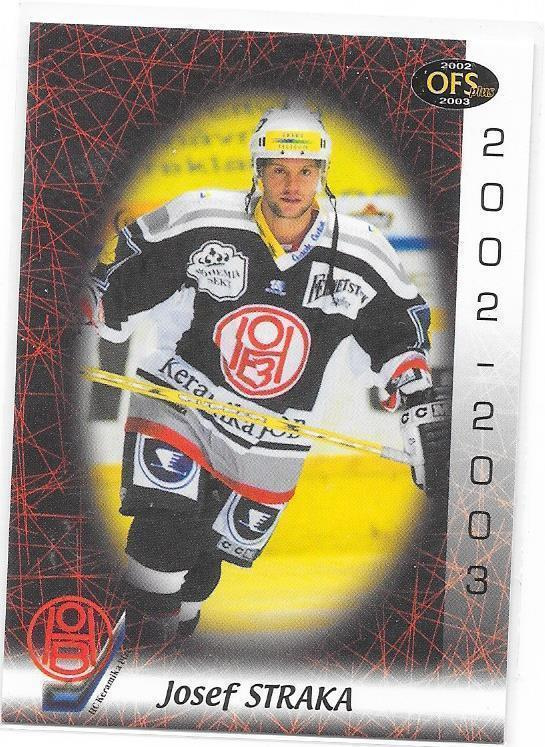 2002-03 OFS Plus #266 Josef Straka Plzen ex- Lukko