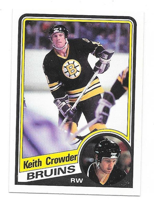 1984-85 OPC #2 Keith Crowder Boston Bruins