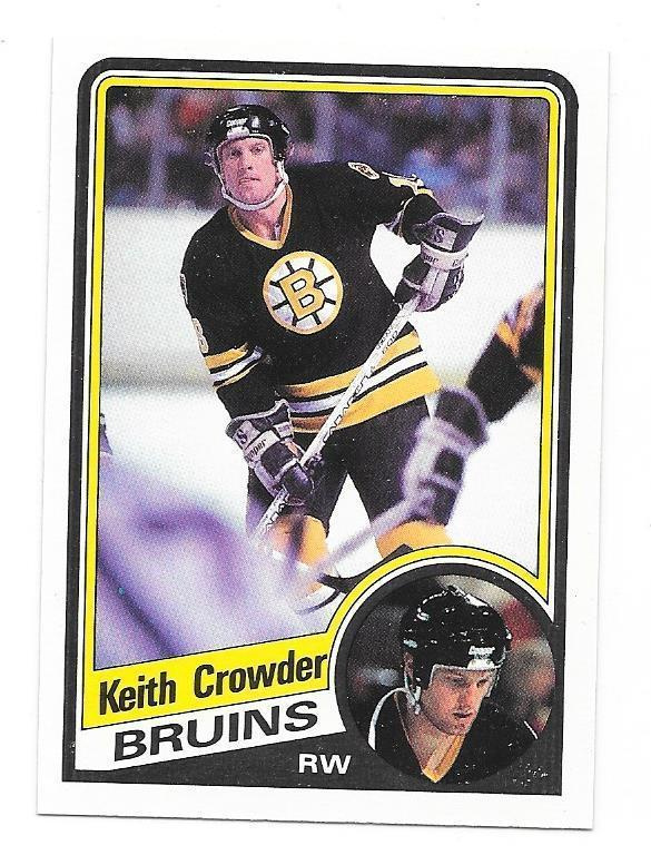 1984-85 OPC #2 Keith Crowder Boston Bruins