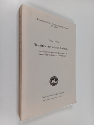 Tuula Lehman : Transitions savantes et dissimulees : une ...