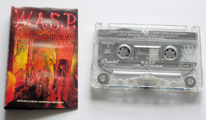 WASP Live in the Raw 1987 C-KASETTI