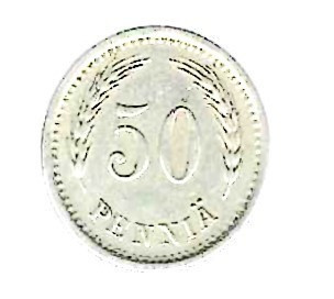 1939 50 PENNIÄ KOLIKKO KÄYTETTY