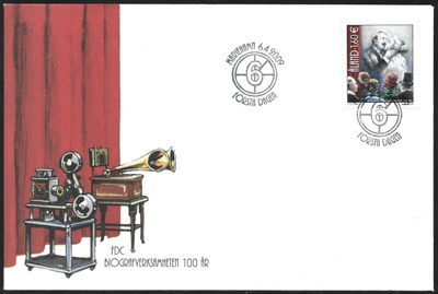 FDC Åland 2009  Elokuvatoiminta 100 vuotta  LaPe ÅL 306