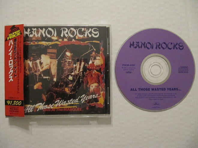 Hanoi Rocks All Those Wasted Years Japani CD OBI PHCR-4167