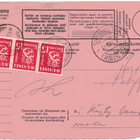 1952 15mk pun.leijona 3 kpl postiennakkopaketin palautus - pikkukuva 1