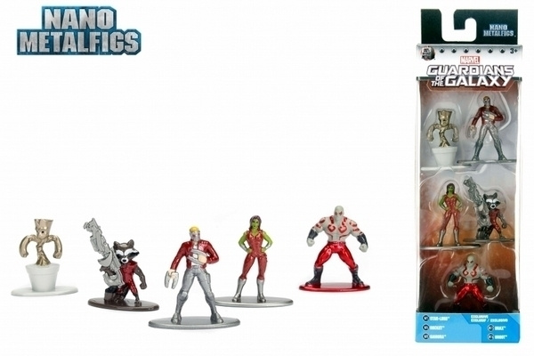 Nano Metalfigs MARVEL Galaksin Vartijat 5-Pack *UUSI*