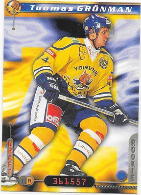 2000-01 CardSet #302 Tuomas Grönman Lukko