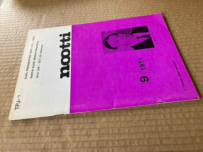 NOOTTI LEHTI 9/1971 HYVÄ