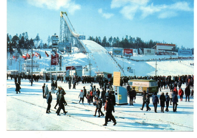 LAHTI: Talvikuva vanhasta hyppyrimäestä