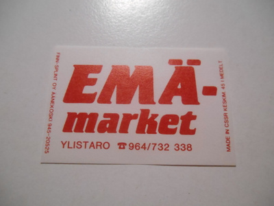 TT Etiketti EMÄ-market Ylistaro