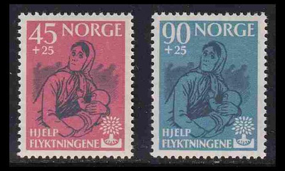 Norja 442-3 ** Pakolaisvuosi (1960)